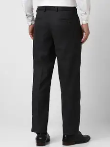 Van Heusen Men Mid-Rise Regular Fit Flat-Front Formal Trousers