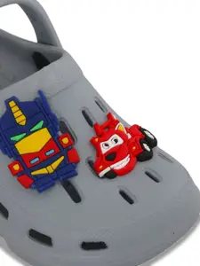 Yellow Bee Boys Fun Racing Car Printed Clogs