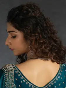 Saree mall Beads and Stones Satin Designer Sarees