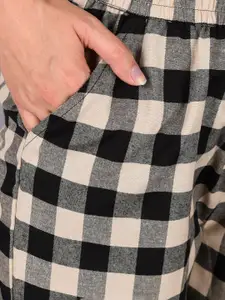 ATARAH Women Checked Lounge Shorts