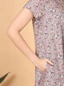 Sweet Dreams Women Printed Maxi Nightdress