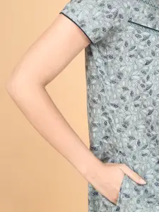 Sweet Dreams Women Printed Pure Cotton Maxi Nightdress