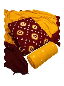 HMP Fashion Bandhani Printed Unstitched Dress Material
