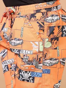 V-Mart Boys Cotton Regular Fit Printed Shorts