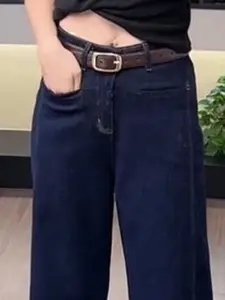 DressBerry Women Flared High-Rise Jeans