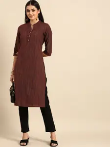 all about you Women Multicoloured Striped Kurta