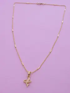 Ramdev Art Fashion Jwellery Gold-Plated Pendant With Chain