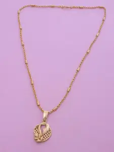 Ramdev Art Fashion Jwellery Gold-Plated Designer Pendant with Chain