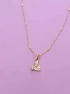 Ramdev Art Fashion Jwellery Gold-Plated Lord Sai Baba Pendant With Chain