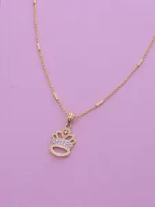 Ramdev Art Fashion Jwellery Gold-Plated Pendant With Chain