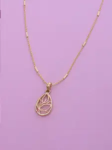 Ramdev Art Fashion Jwellery Gold-Plated Pendant With Chain
