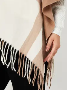 max Women Checked Longline Poncho