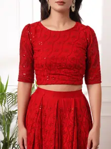 KALINI Embroidered Sequinned Ready to Wear Lehenga & Blouse With Dupatta