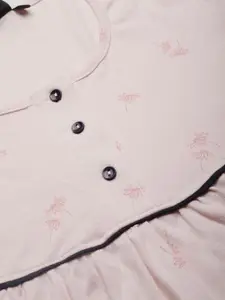 Kryptic Women Printed Cotton Maxi Nightdress