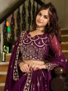 KALINI Embroidered Sequinned Ready to Wear Lehenga & Blouse With Dupatta