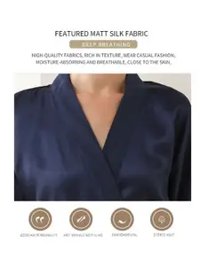 DressBerry Shawl Collar Robe Comes With Belt