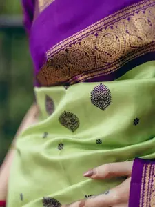 Anouk Woven Design Zari Banarasi Saree