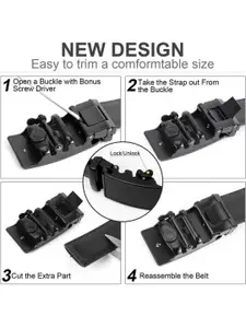 Metronaut Men Textured 2 PU Belt