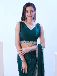 Kalista Beads and Stones Organza Saree