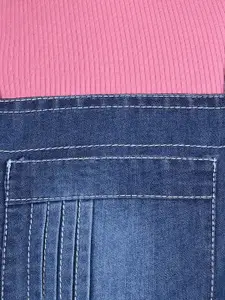 Wish Karo Girls Dungarees With Top