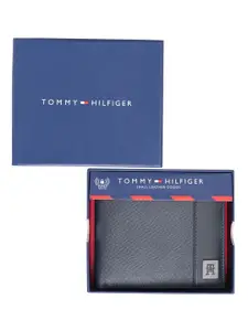 Tommy Hilfiger Men Superhero Striped Leather Two Fold Wallet