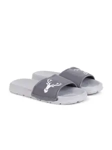 KAPYANSH Men Printed Rubber Sliders