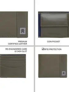 Tommy Hilfiger Men Leather Two Fold Wallet