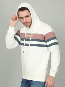 Cantabil Men Striped Hooded Sweatshirt