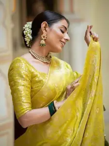 Anouk Silk Blend Banarasi Saree