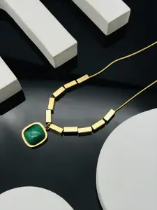 ANJNI CREATION Gold-Plated Handcrafted Necklace