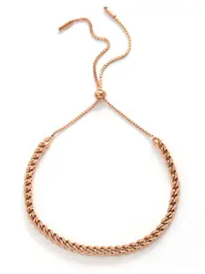 Peora Rose Gold-Plated Adjustable Link Bracelet