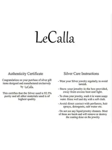 LeCalla 925 Sterling Silver-Plated Circular Hoop Earrings