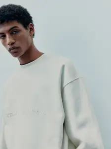 H&M Loose Fit Printed Sweatshirt