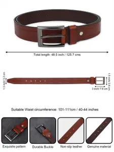 Provogue Men Textured Leather Formal Belt