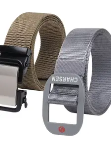 Provogue Men Pack of 2 Woven Design Belts