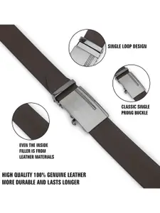 Metronaut Men Textured Leather Belt