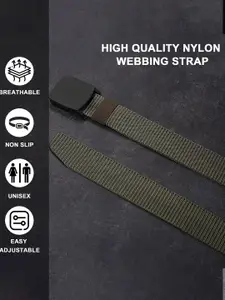 Provogue Pack Of 2  Men Canvas Woven Design Belt