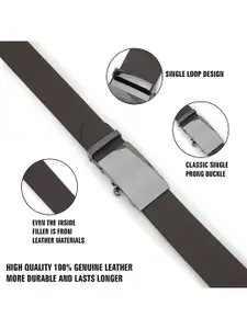 Metronaut Men Textured Leather Belt