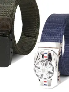 Provogue Men Pack Of 2 Textured  Belt