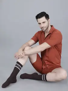 Dollar Men Pack of 5 Free Size Above Ankle Cotton Socks