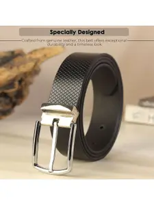 Provogue Men Textured Leather Belt