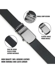 Metronaut Men Textured Leather Belt