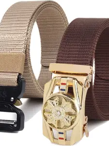 Provogue Men Pack Of 2 Textured Belt