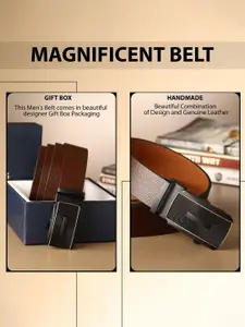 Provogue Men Textured Leather Belt