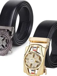 Provogue Men Textured 2 PU Formal Belt