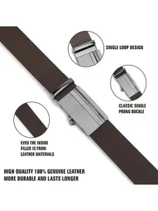 Metronaut Men Textured Leather Belt