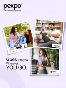 Pexpo Erica Double wall Thermosteel Hot & Cold orchid Purple Insulated Bottle-500ml