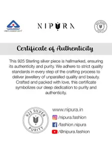 Nipura Sterling Silver Rhodium-Plated Cubic Zirconia Minimal Necklace