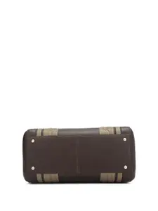 Da Milano Colourblocked Leather Bowling Satchel