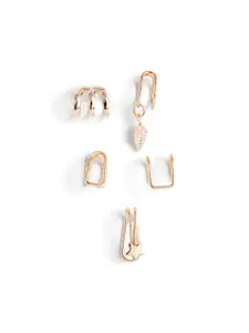 Priyaasi Gold-Plated Classic Ear Cuff Earrings